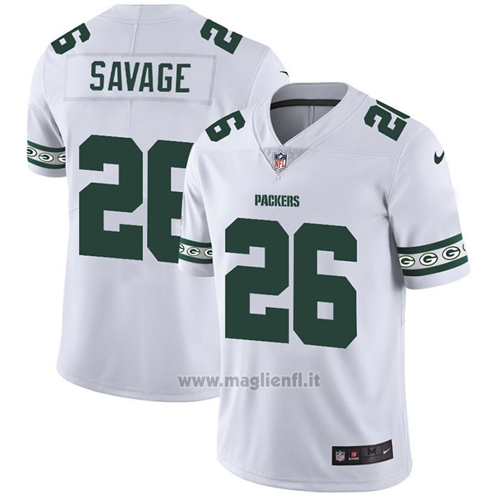 Maglia NFL Limited Green Bay Packers Savage Team Logo Fashion Bianco